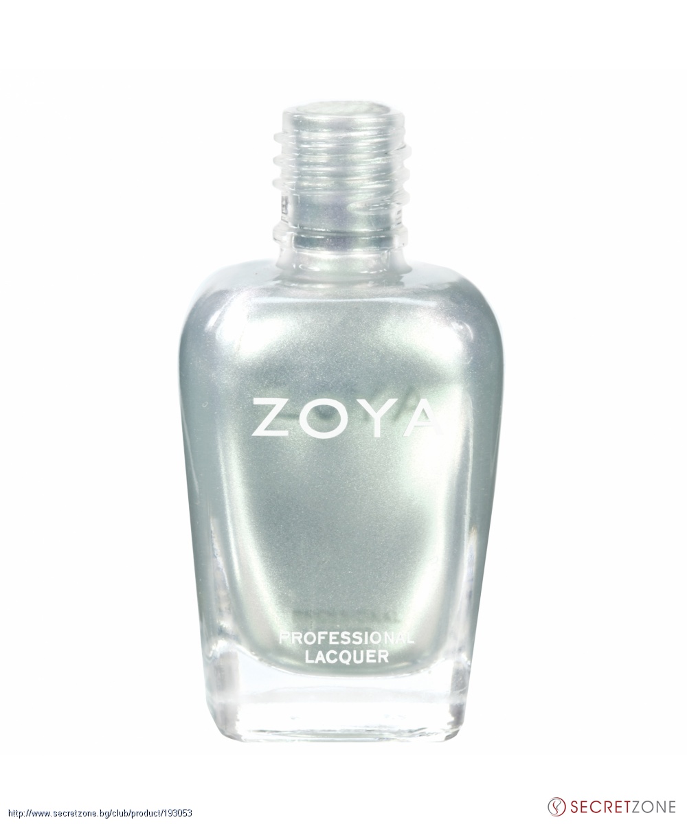 Лак за нокти Zoya в сребърен металик с ледено-зелен нюанс | Secretzone.bg