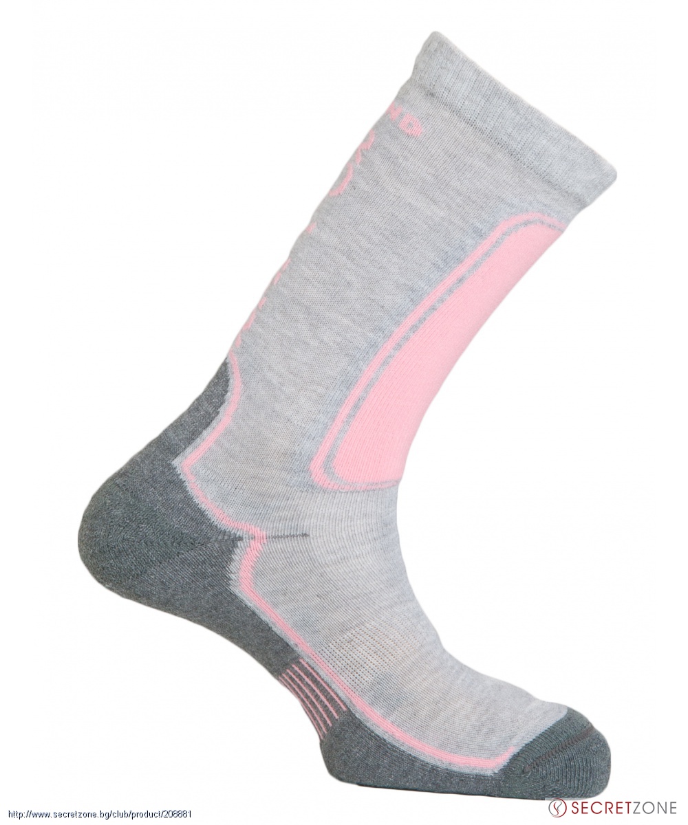 Чорапи за ролери и кънки в сив и розов цвят от MUND | Secretzone.bg