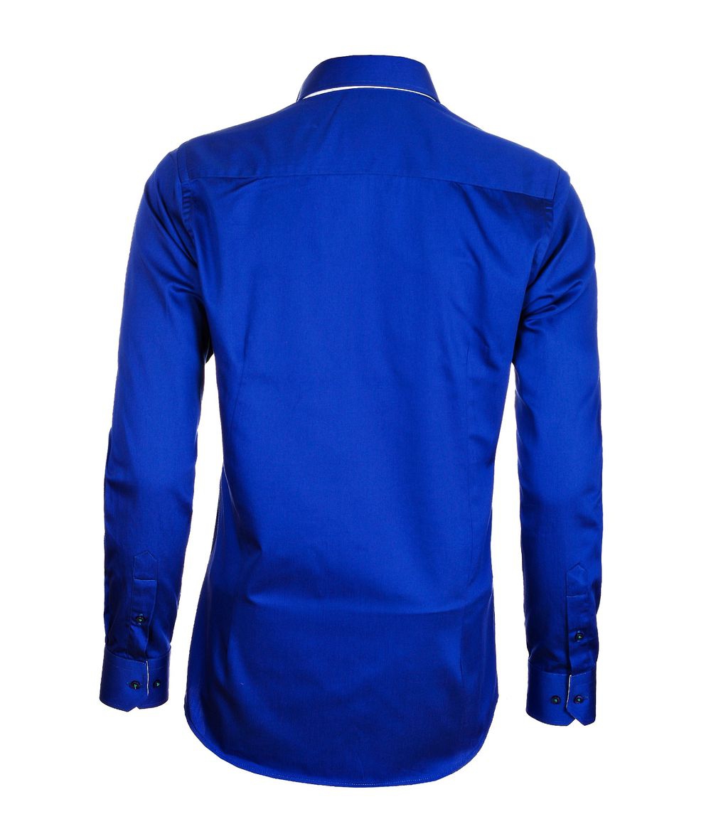 Стилна мъжка риза в кралско синьо от Sogno Camicie | Secretzone.bg