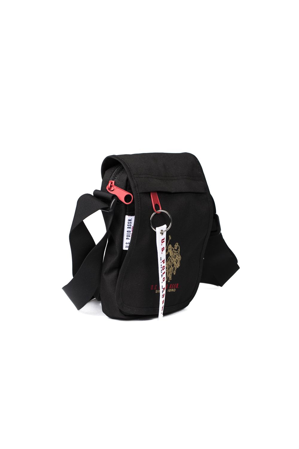 Мъжка чанта за през рамо в черен цвят от US Polo Assn | Secretzone.bg