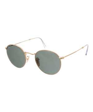 Кръгли слънчеви очила Ray-Ban с тънка златиста рамка | Secretzone.bg