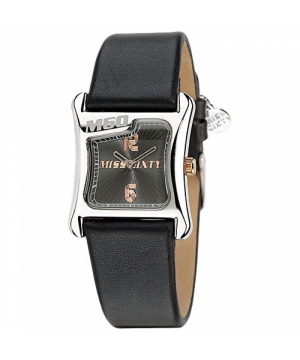 Дамски часовник Miss Sixty с елегантна черна кожена каишка | Secretzone.bg