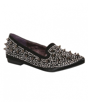 Нестандартни дамски обувки декорирани с прелестни камъни и шипове |  Secretzone.bg