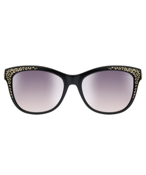 Черни слънчеви очила Roberto Cavalli със златиста декорация | Secretzone.bg