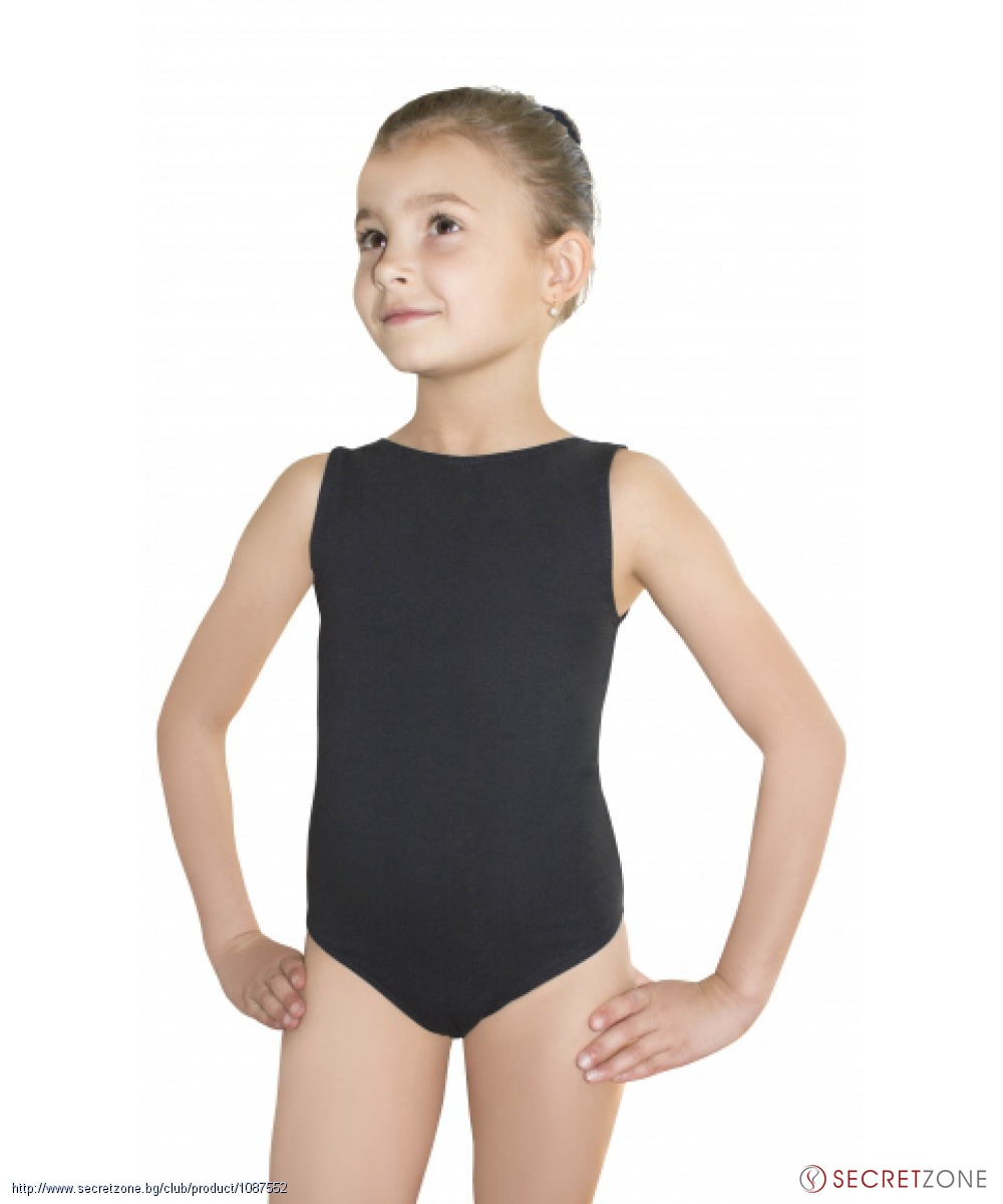 Детско спортно боди в черно без ръкави от Gwinner | Secretzone.bg